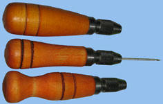 три вида деревянных ручек для крючков с металлическим зажимом, цанги